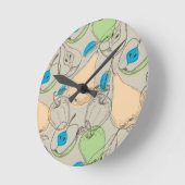 Horloge Ronde Pompés (Angle)