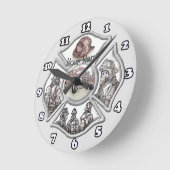 Horloge Ronde pompier croix de Malte (Angle)