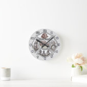 Horloge Ronde pompier croix de Malte (Maison)
