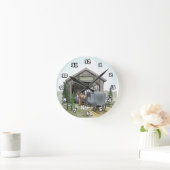 Horloge Ronde Pont couvert Amish (Maison)