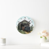 Horloge Ronde Pont couvert Amish (Maison)