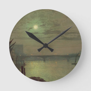 Horloge Ronde Pont de John Atkinson Grimshaw Southwark, 1882