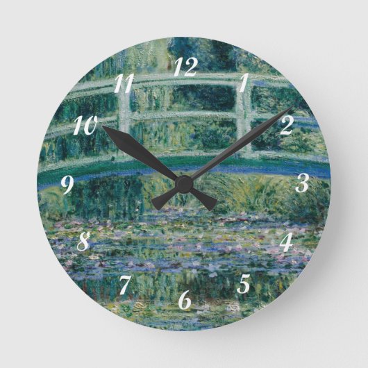 Horloge Ronde Pont japonais et nappes d'eau Claude Monet (Recto)