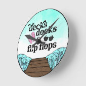 Horloge Ronde Pont nautique (Angle)