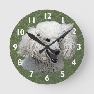 Horloge Ronde Poodle art Wall Clock