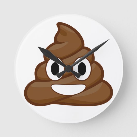 Horloge Ronde poop emoji (Recto)