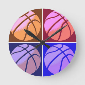 Horloge Ronde Pop Art Basket
