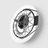 Horloge Ronde Pop Art Basket (Angle)