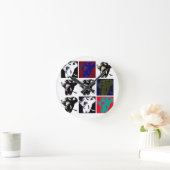 Horloge Ronde Pop Art Elephants (Maison)
