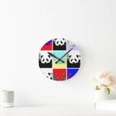 Horloge Ronde Pop Art Panda (Maison)
