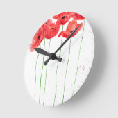 Horloge Ronde Poppies (Angle)