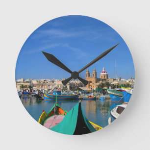 Horloge Ronde port de Marsaxlokk, village de pêcheurs