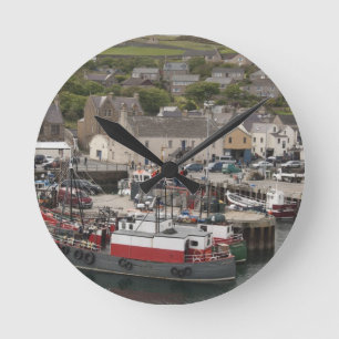 Horloge Ronde port de Stromness sur le front de mer de l'Atlanti