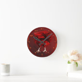 Horloge Ronde Porte-monnaie Hot Red Roster (Maison)