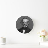 Horloge Ronde Portrait de Cornélius Vanderbilt de commodore (Maison)