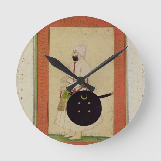 Horloge Ronde Portrait de Dilir Khan, c.1760, du grand Cli (Recto)