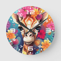 Portrait de Giraffe Florale-9320