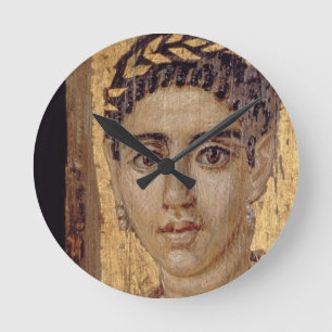 Horloge Ronde Portrait de maman d'une femme, de Fayum,
