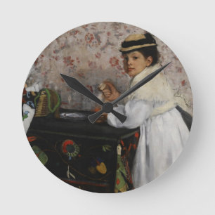 Horloge Ronde Portrait d'Edgar Degas de Mlle. Hortense