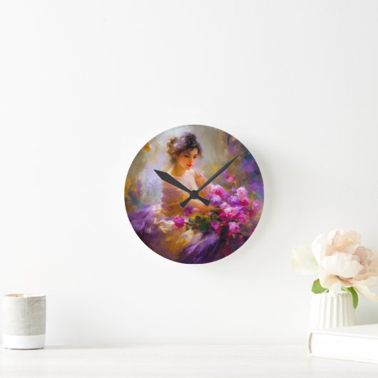 Horloge Ronde Portrait sensuel (Maison)