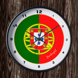 Horloge Ronde Portugais Drapeau & Portugal mode tendance / desig