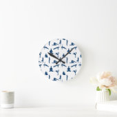 Horloge Ronde Poses de yoga (Maison)