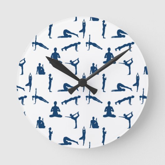 Horloge Ronde Poses de yoga (Recto)