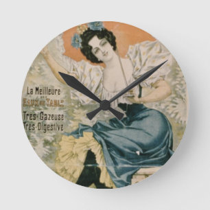 Horloge Ronde Poster advertising 'Brault Natural Mineral Water f