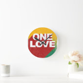Horloge Ronde Poster One Love (Maison)