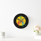 Horloge Ronde Postures de danse (Maison)