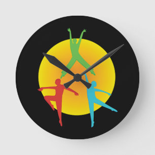 Horloge Ronde Postures de danse