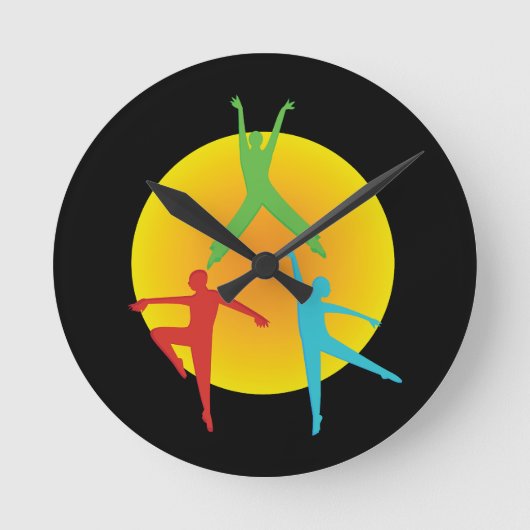 Horloge Ronde Postures de danse (Recto)