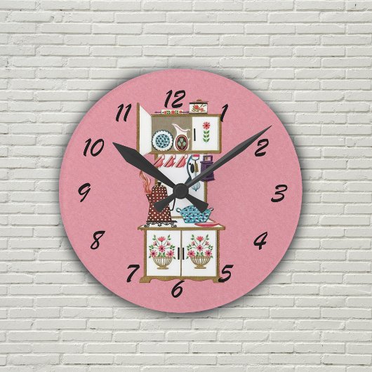 Horloge Ronde Pot café vintage Antique Retro