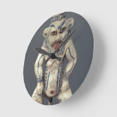 Horloge Ronde Pot de Kohl, dépeignant le dieu égyptien Bes de (Angle)