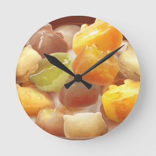Horloge Ronde Potato sucré et dessert de boule de Taro