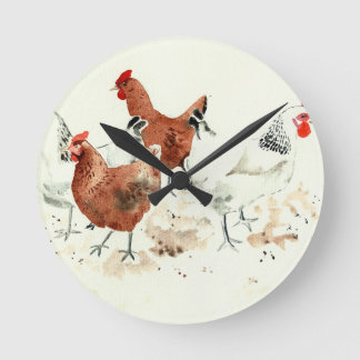 Horloge Ronde Poules