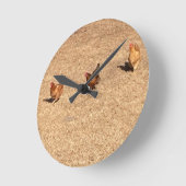 Horloge Ronde Poules (Angle)