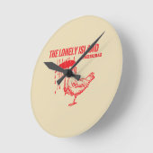 Horloge Ronde Poulet (Angle)