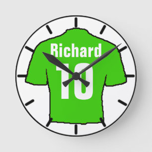 Horloge Ronde Pour le fan de football. Club de football