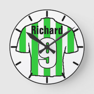 Horloge Ronde Pour le fan de football. Club de football