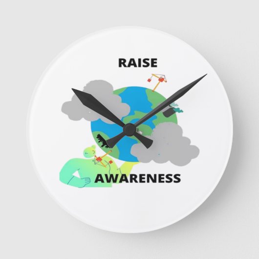 HORLOGE RONDE POUR SENSIBILISER LE PUBLIC ! (Recto)