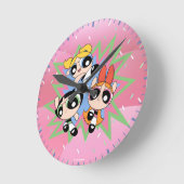 Horloge Ronde Powerpuff Girls Powfactor (Angle)