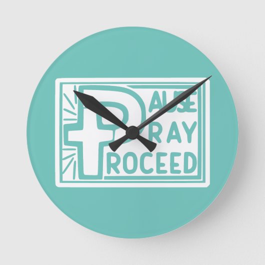 HORLOGE RONDE PRATIQUE DE LA PAUSE (Recto)