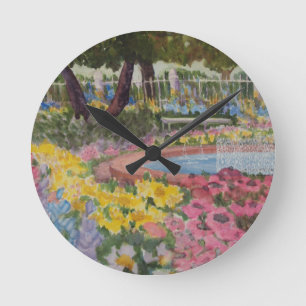 Horloge Ronde Prescott Park Garden Poppies Portsmouth NH