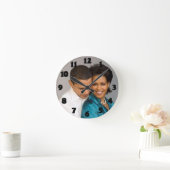HORLOGE RONDE PRÉSIDENT ET MME OBAMA CLOCK (Maison)