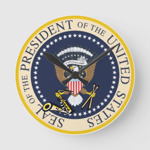 Horloge Ronde Presidential Seal : Wall Clock