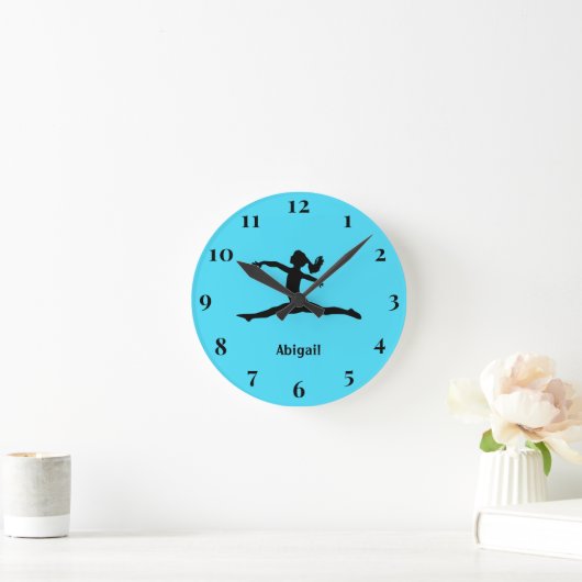 Horloge Ronde Pretty Gymnastics Silhouette (Maison)