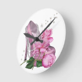 Horloge Ronde Pretty pink Hi Heel Rose (Angle)