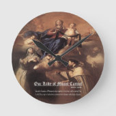 Horloge Ronde Prière Notre-Dame du Mont Carmel (Recto)