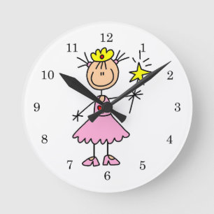 Horloge Ronde Princesse à la baguette